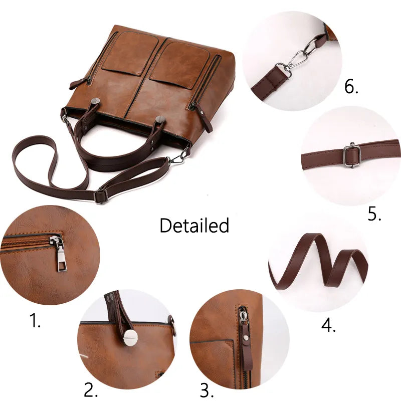 Sac Bandoulière Vintage en Cuir